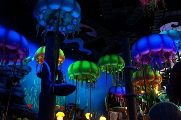 Jellyfish lights in Mermaid Lagoon