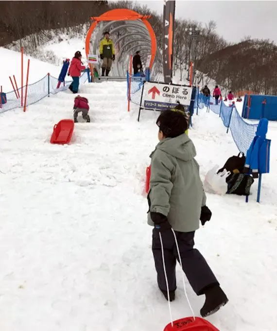 The snow escalator at Gala Yuzawa