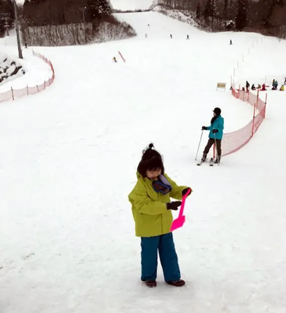 Snow play at Gala Yuzawa
