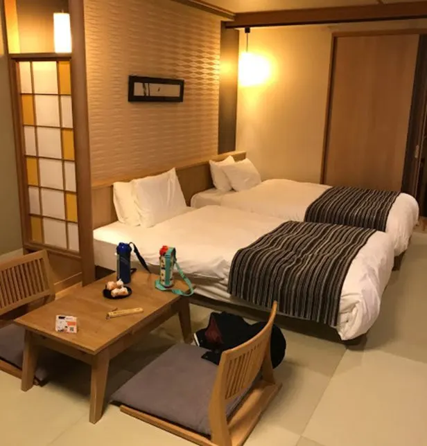 Our room at Hotel Okada